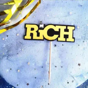 1 pcs Rich cake topper