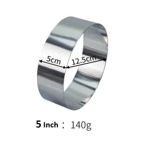 6 inch Round Stainless Steel Cake Ring