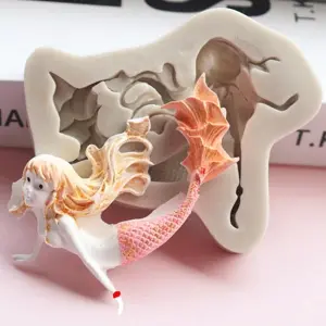 Mermaid Silicone Mould for fondant,resin,chocolate