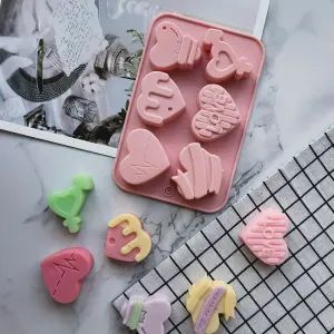 Silicone Chocolate Mold-Heart-Shaped Cake,Chocolate,soap,candle Making Mould