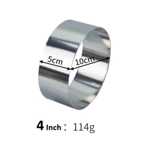 4 inch Round Stainless Steel Cake Ring