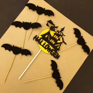 6 pcs Halloween topper set