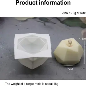 Abstract candle silicone mould