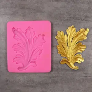 Classic leaf shaped motif silicone Mould