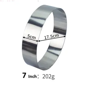 7 inch Round Stainless Steel Cake Ring