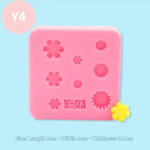 Miniature Flower and gem Mould