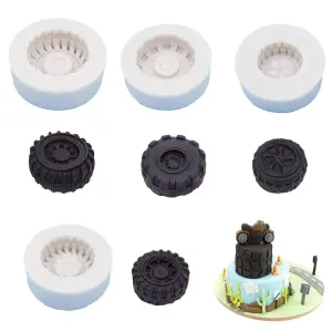 4 pcs Tyre Silicone Mould