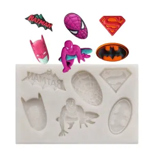 Super Hero theme silicone mould