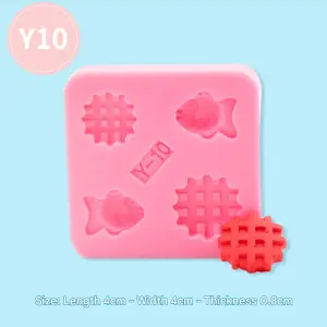 Miniature Biscuit and Fish Silicone Mould