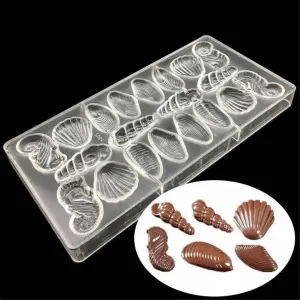 Seashell Shape Shaped Chocolate Mold Polycarbonate Candy Mould