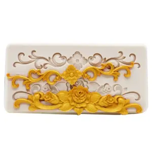 Flower Lace Silicone classic boarder crown Mold For Cake Decorating,Fondant,Chocolate Mould
