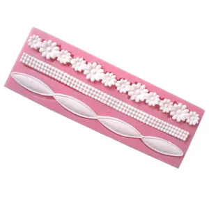 3 line Different Borders Silicone Mould