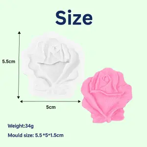 Detailed Rose Flower Silicon mould Style 1