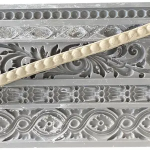 Vintage Lace Border Fondant Silicone boarder Mould,5 Cavity