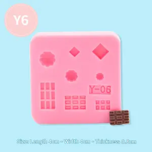 Miniature Chocolate and Swirl Silicone Mould