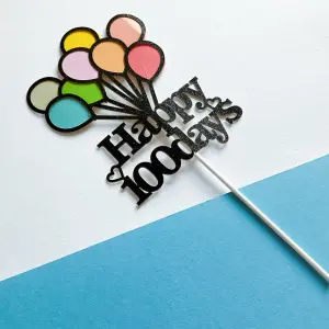 Happy 100 days Cake Topper