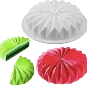 Geometric shaped abstract silicone cake mould entremet mould