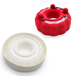 Bunt shaped round silicone cake mould entremet mould