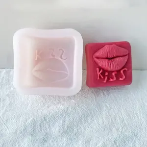 Square Kiss Lips silicone Mould