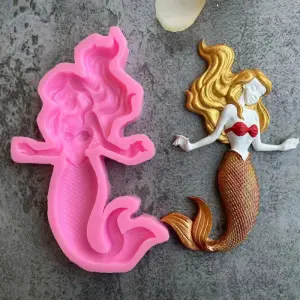 Large mermaid silicone mould