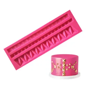 Pyramid Stud cake boarder decoration- Silicone Mould