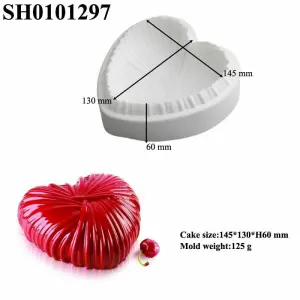 3D Heart Shape Silicone Mold for mousse,baking,desserts entremet mould