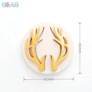 Christmas Reindeer Horn Silicone fondant mould