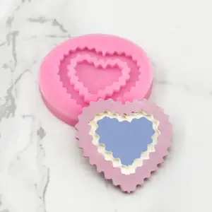 Abstract heart silicone mould