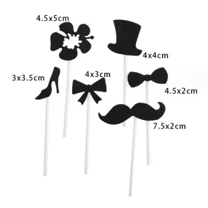 6 pcs men women Cake Topper set