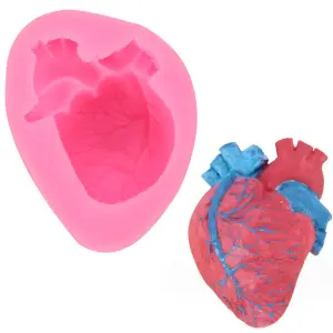 Heart Mould,doctor heart,scary heart halloween fondant,chocolate mould