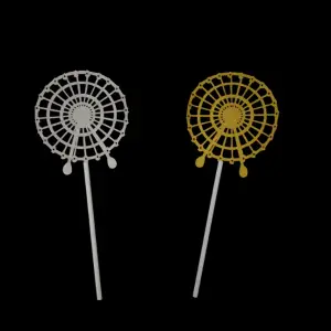 2 pcs spider web halloween cake topper