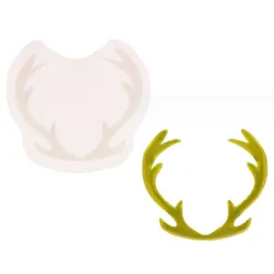 Christmas Reindeer Horn Silicone fondant mould