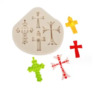 4 Cavity Christian Cross Mould