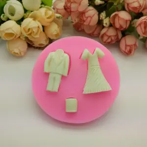 Men women dress silicone mould