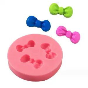 3 cavity bow silicone mould