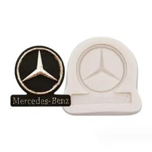 Mercedes benz car logo silicone mould