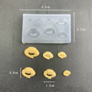 Croissant bread silicone mould
