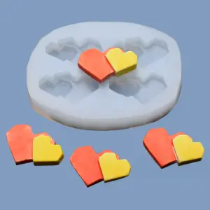 Abstract heart silicone mould
