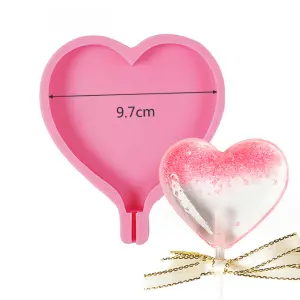 1 pcs Large heart silicone mould