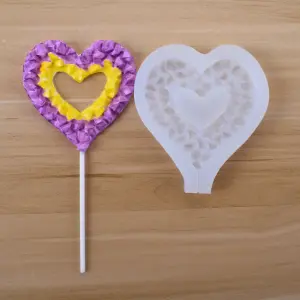 Abstract heart silicone mould