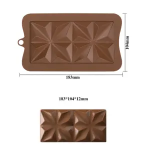 Geometrical Chocolate Bar Silicone mould