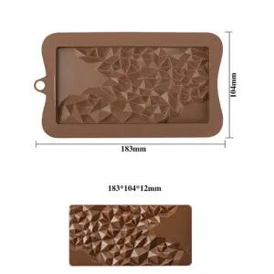 Geometric Pyramid Chocolate bar Mould