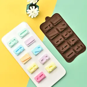 Number Chocolate silicone Mould