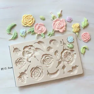 Rose flower silicone mould