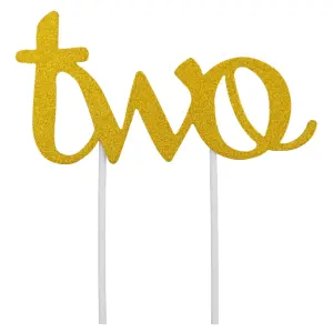 2 pcs Two cake topper