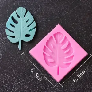 Tropical palm leaf silicone Mould