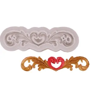 Tiara classic boarder silicone Mould