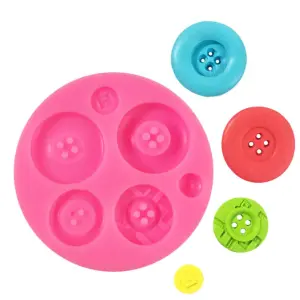 6 Cavity button Silicone Mould
