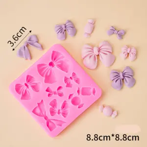 Different style bows candy silicone mould