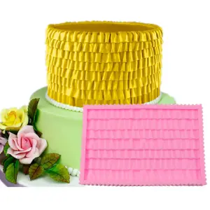 Frill Lace Mat for Cake Borders Silicone Mould style 5